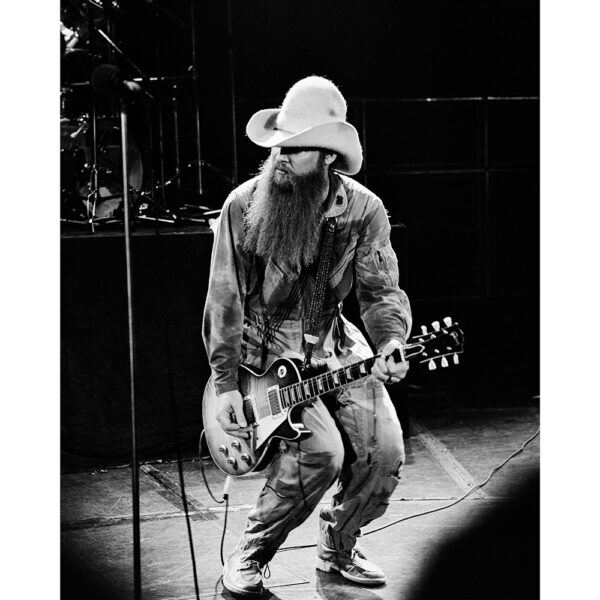 ZZ Top Billy Gibbons sort ramme