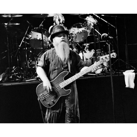 ZZ Top Dusty Hill sort ramme